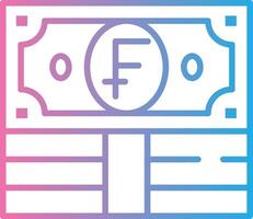 Swiss Franc Pixel Grid Artwork vector