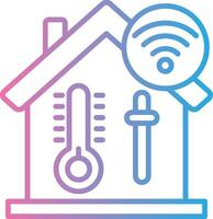 Temperature Control Futuristic App Badge vector