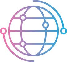 Worldwide Wireframe App Design vector