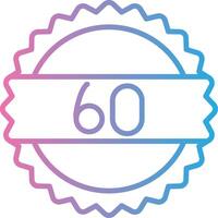 60 Days Clean Digital Design vector