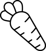 Carrot 3D Rendered Symbol vector