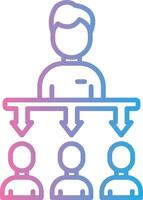 Delegation Shadowed Flat Design vector