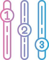 Diagram Gradient Themed Symbol vector