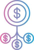 Diversification Thin Graphic Shape vector