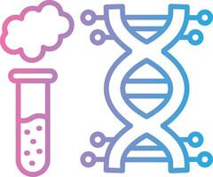 Dna Vibrant Visual Object vector