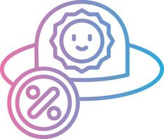 Hat Iconic Line Form vector