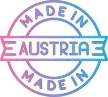 Made In Austria Futuristic UI Mark vector