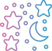Moon And Stars Business App Graphic vector