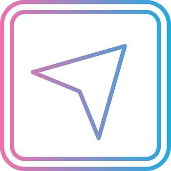 enviar Delgado línea elemento vector