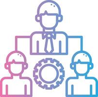 Team Structure Clean UI Concept vector