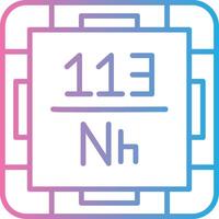 Nihonium Flat UI Form vector