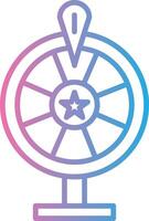 Wheel Of Fortune Simplified Design Piece vector
