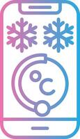 Ambient Temperature Sensor Solid Fill Symbol vector