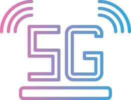 5G 3D Interface Shape vector
