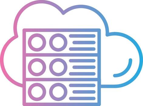 nube servidor sensible aplicación forma vector
