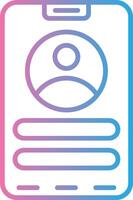 Contact User Friendly Drawing vector