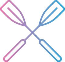 Oars User Friendly Drawing vector