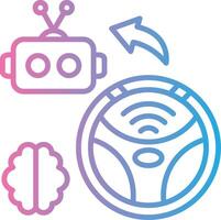 Self Driving Digital App Concept vector