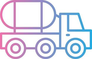 Tanker Truck Modern Color Symbol vector