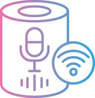 Voice Assistant Crisp Outline Artwork vector