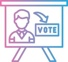 Voting Booth User Interface Mark vector