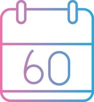60 Days Pastel Color Graphic vector
