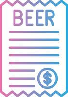 Beer Bill UI Badge vector