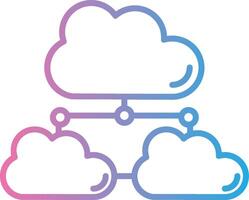 Cloud Network Hand Drawn Sketch Symbol vector