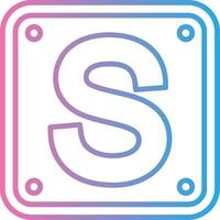 Letter S Elegant Shape Symbol vector