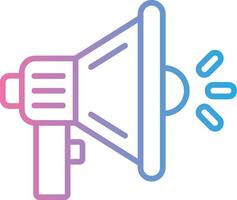 Megaphone Wireframe App Design vector