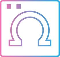 Omega Sharp Edge Visual vector