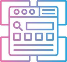 Regression Thin Graphic Shape vector