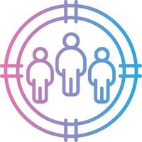 Target Audience Interactive UI Design vector