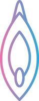 Vagina 3D Interface Shape vector