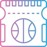 Ticket Gradient Themed Symbol vector