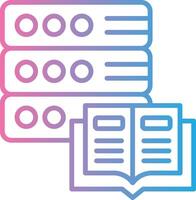 Database Dark Mode Symbol vector