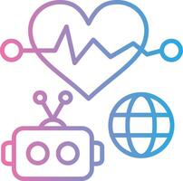 Deep Learning Outlined Line Artwork vector