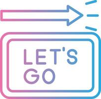 Lets Go Pixel Grid Artwork vector