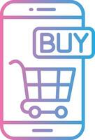 Online Store Bold App Graphic vector