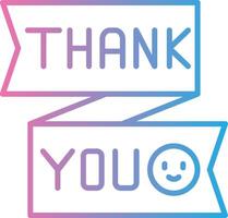 Thank You Handcrafted UI Symbol vector