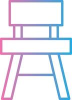 Bar Stool Handcrafted UI Symbol vector