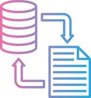 Data Transformation Interactive UI Design vector