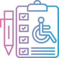 Disability Tech Styled Form vector