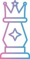 Queen Gradient Themed Symbol vector