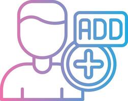Add Friend Detailed UI Piece vector