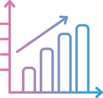 Bar Chart Creative Grid Symbol vector