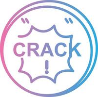 Crack Minimal UI Element vector