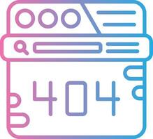 404 Error Sharp Edge Visual vector