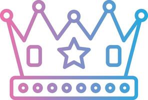 Crown Simplified Line Mark vector