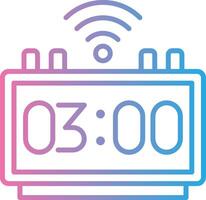 Digital Clock Smooth UI Symbol vector
